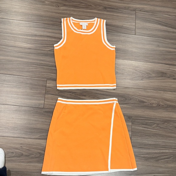 House of Harlow 1960 Dresses & Skirts - House of Harlow Orange Two-Piece Tank Top and Skirt Set
